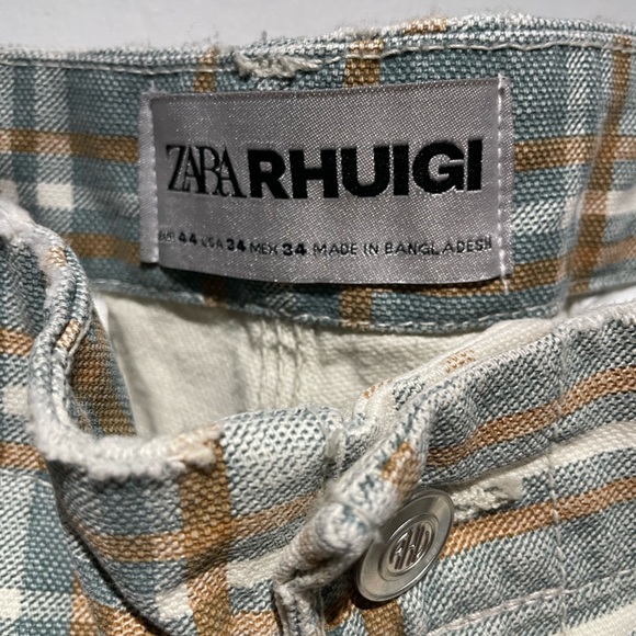ZARA RHUIGI Plaid Cargo Pants | Men’s US 34 | Utility Streetwear - Picture 2 of 12